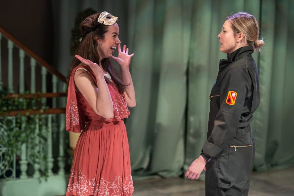 Lydia Barnett-Mulligan as Hero and Esme Allen as Claudio in ASP's &quot;Much Ado About Nothing.&quot; (Courtesy Nile Scott Shots)