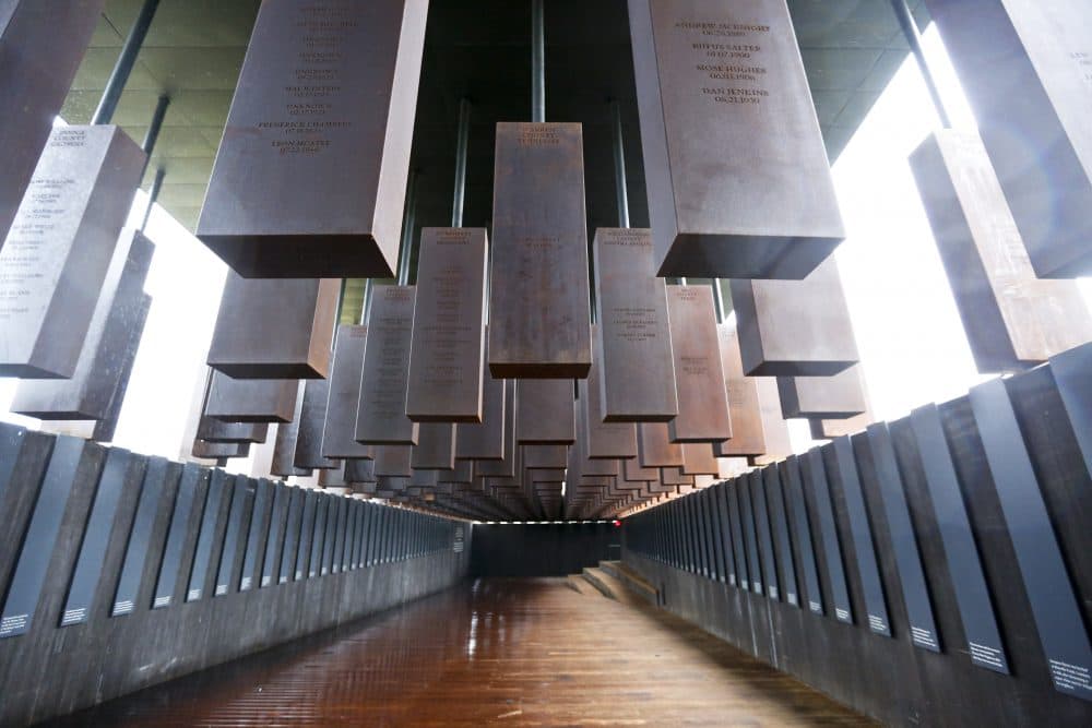National Memorial for Peace and Justice, the new memorial is opening to honor thousands of people killed in racist lynchings on Sunday, April 22, 2018, in Montgomery, Ala. (Brynn Anderson/AP)