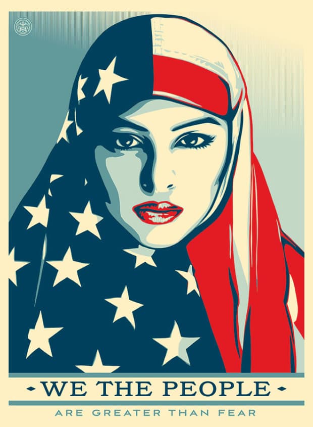 Shepard Fairey's "We the People." (Courtesy Obey Giant)
