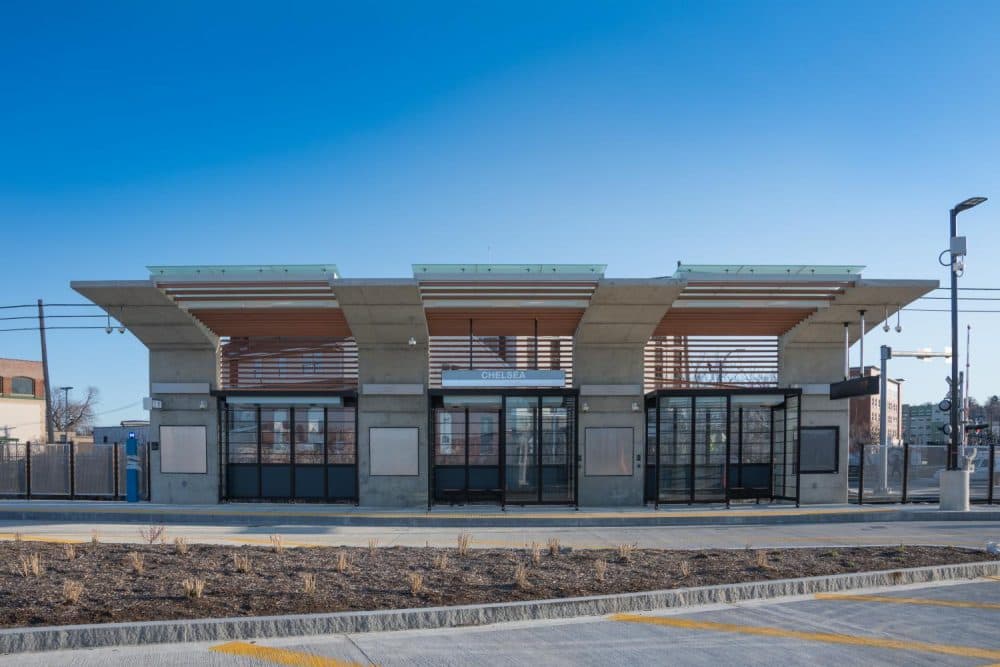 The new Chelsea Station for the Silver Line (Courtesy MBTA)
