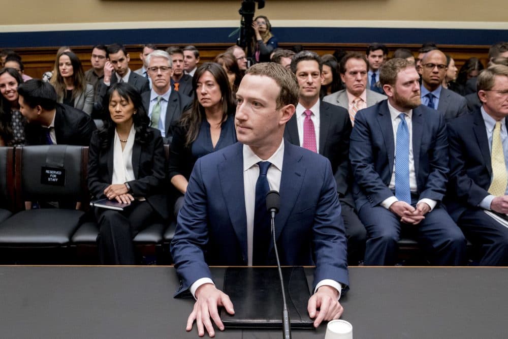 Facebook CEO Mark Zuckerberg arrives to testify before a House Energy and Commerce hearing on Capitol Hill in Washington, Wednesday, April 11, 2018, about the use of Facebook data to target American voters in the 2016 election and data privacy. (Andrew Harnik/AP)