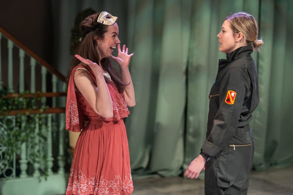 Lydia Barnett-Mulligan as Hero and Esme Allen as Claudio in &quot;Much Ado About Nothing.&quot; (Courtesy Nile Scott Shots)