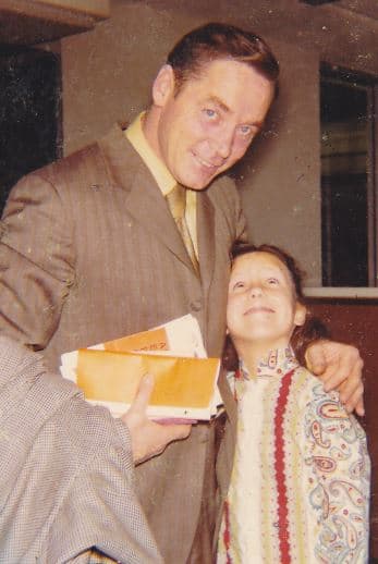 Theo Pauline Nestor, at age 9, with her stepfather. (Courtesy Theo Pauline Nestor)