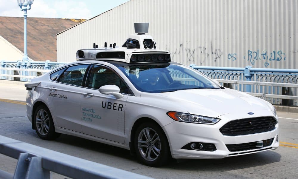 A self-driving Ford Fusion hybrid car is test driven, Thursday, Aug. 18, 2016, in Pittsburgh. (AP Photo/Jared Wickerham)
