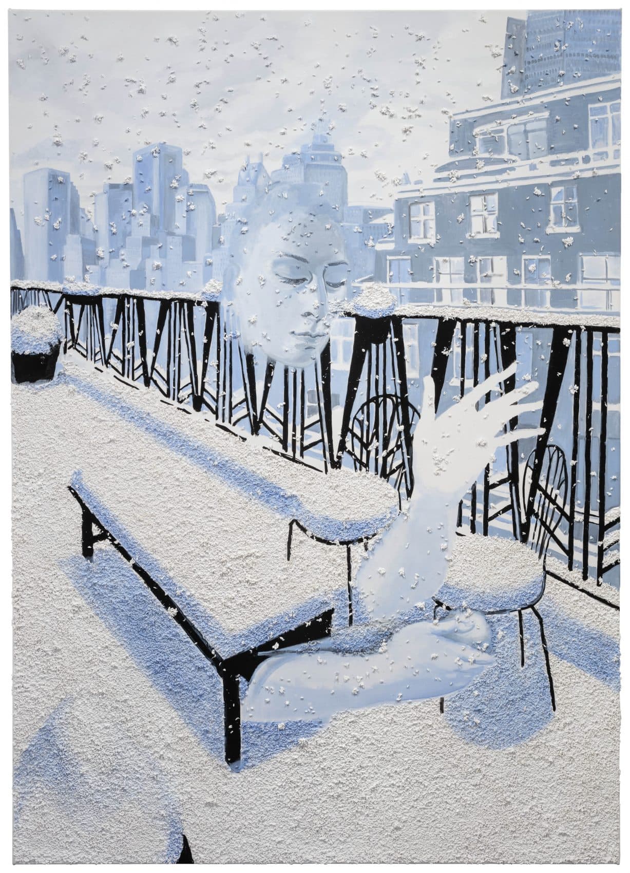 Allison Katz's painting titled "Slippy." (Courtesy of the artist)