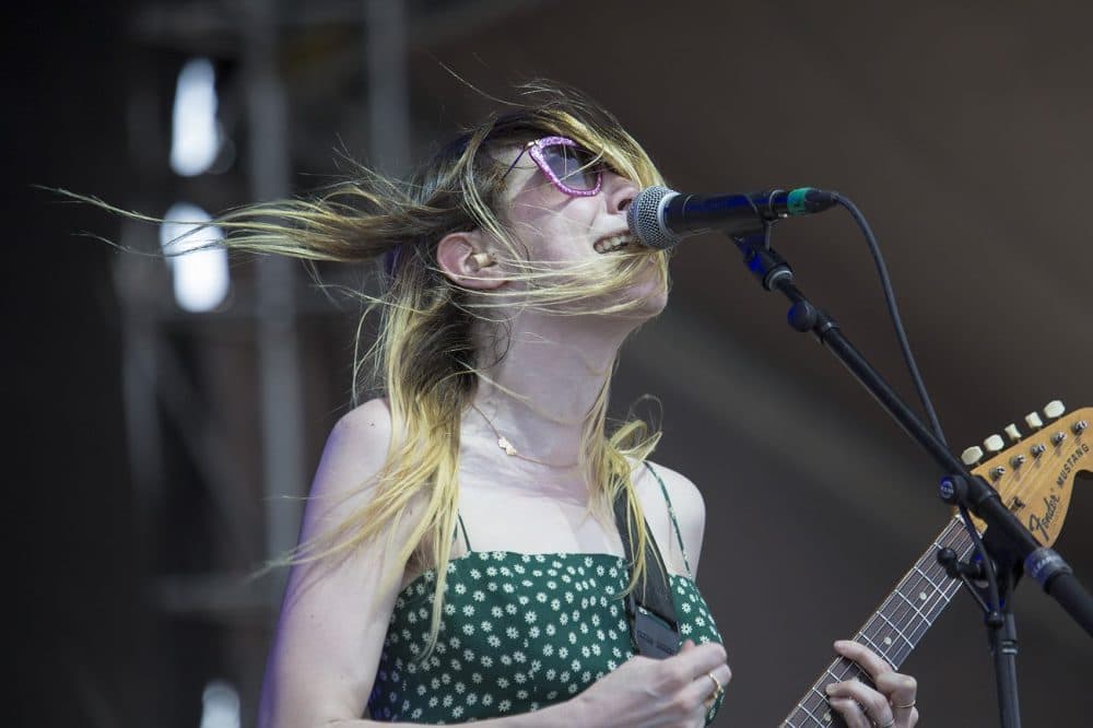 Eva Hendricks of Charly Bliss. (Jesse Costa/WBUR)