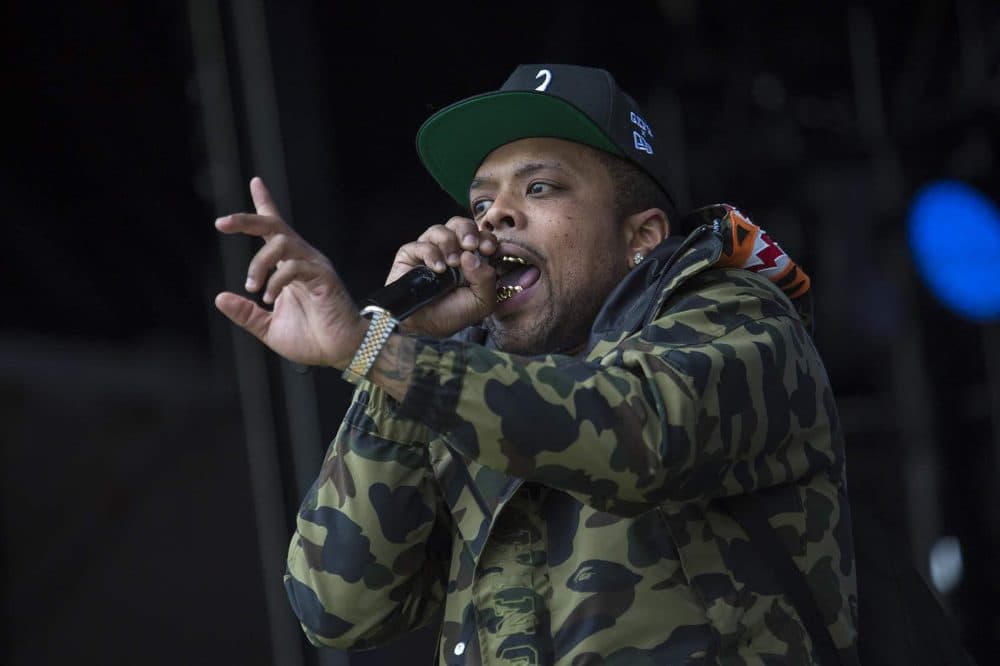 Westside Gunn kicks off Saturday at Boston Calling. (Jesse Costa/WBUR)