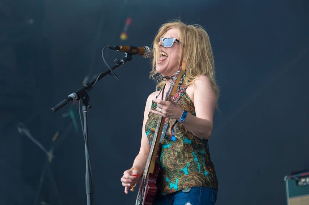 Tanya Donnelly performing with Belly. (Jesse Costa/WBUR)