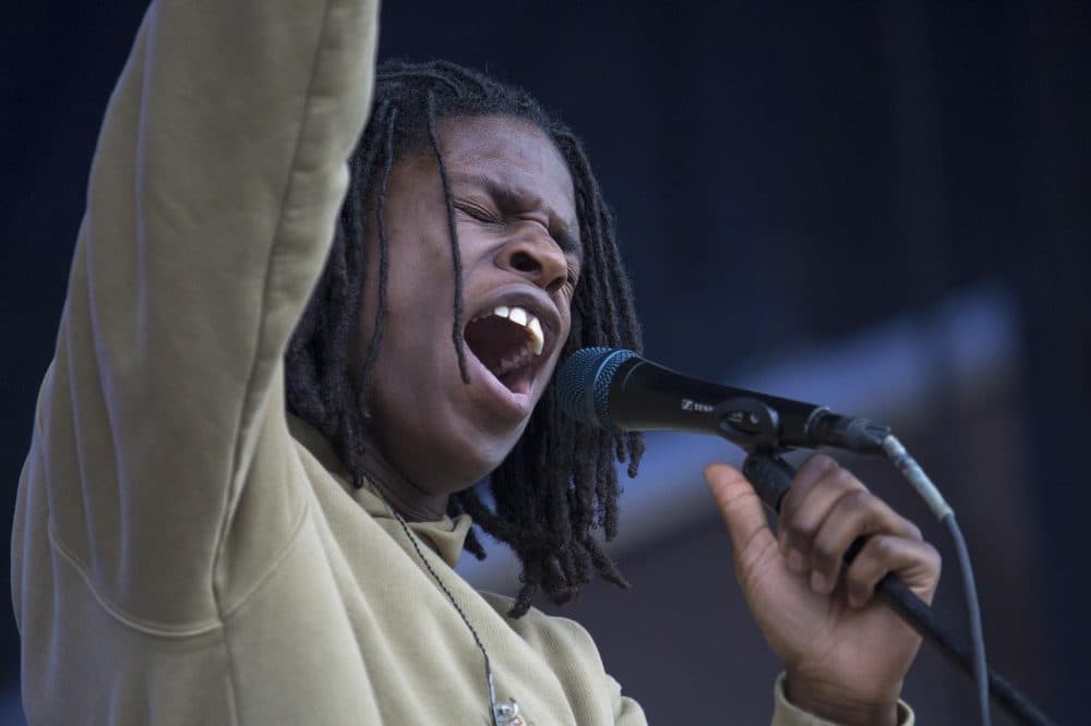 Daniel Caesar. (Jesse Costa/WBUR)