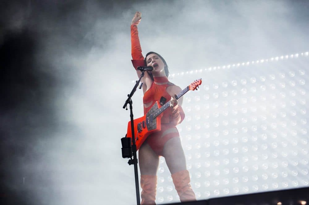 St. Vincent performs at Boston Calling. (Jesse Costa/WBUR)