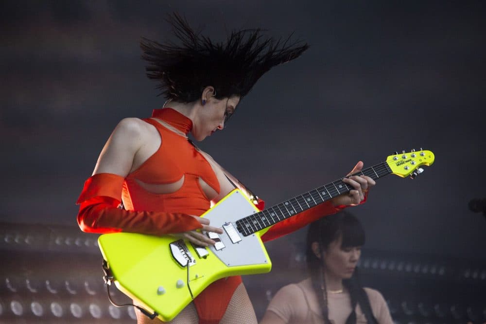 St. Vincent performs at Boston Calling. (Jesse Costa/WBUR)