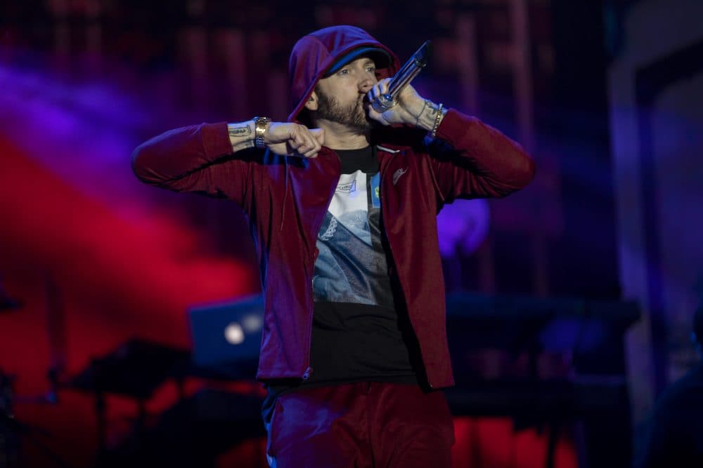Eminem closes Boston Calling on Sunday night. (Courtesy Jeremy Deputat/Boston Calling)
