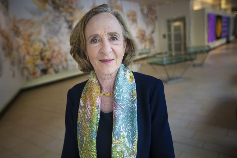 Neuroscientist and former MIT President Susan Hockfield at the David H. Koch Institute for Integrative Cancer Research (Jesse Costa/WBUR)