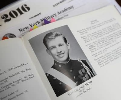 Donald Trump is shown in the 1964 New York Military Academy yearbook. (Mike Groll/AP)