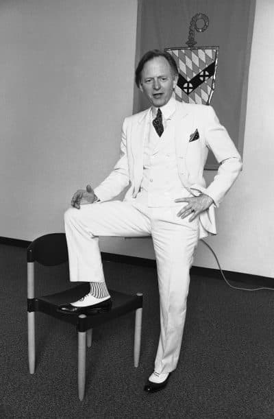 This November 1986 file photo shows author Tom Wolfe. Wolfe died at a New York City hospital. He was 88. (AP)