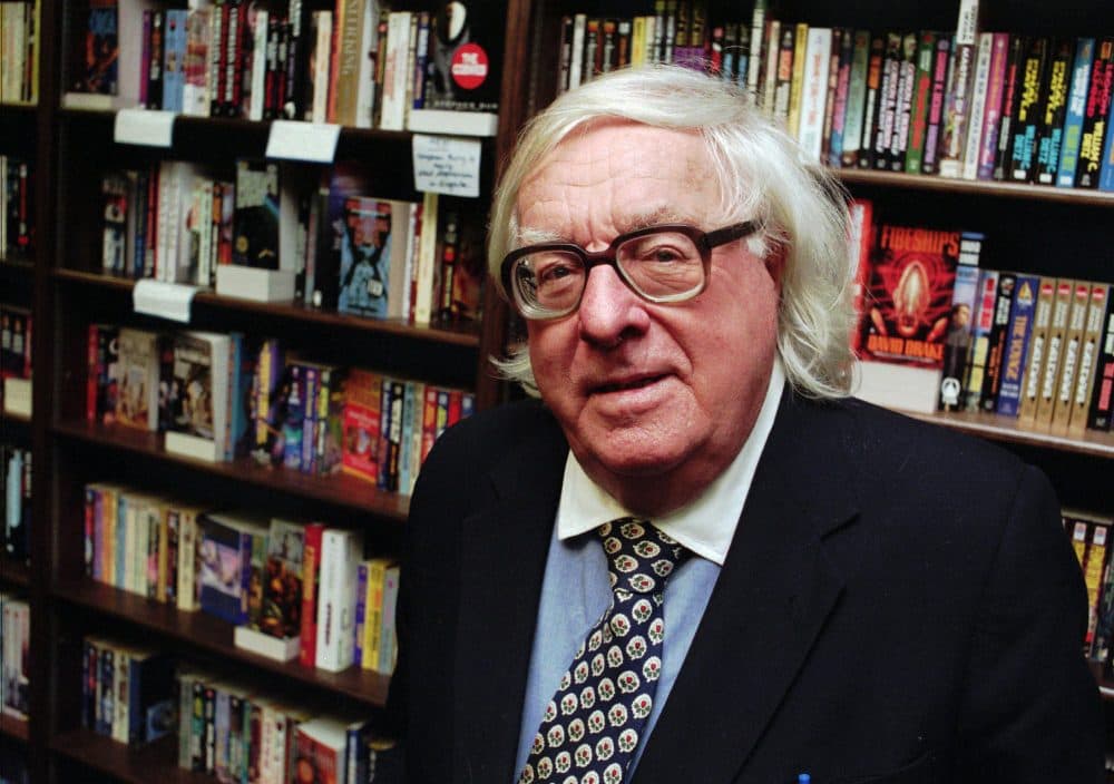 Author Ray Bradbury takes a break from signing his new book &quot;Quicker Than The Eye&quot;, Wednesday, Jan. 29, 1997 in Cupertino, Calif. (Steve Castillo/AP)