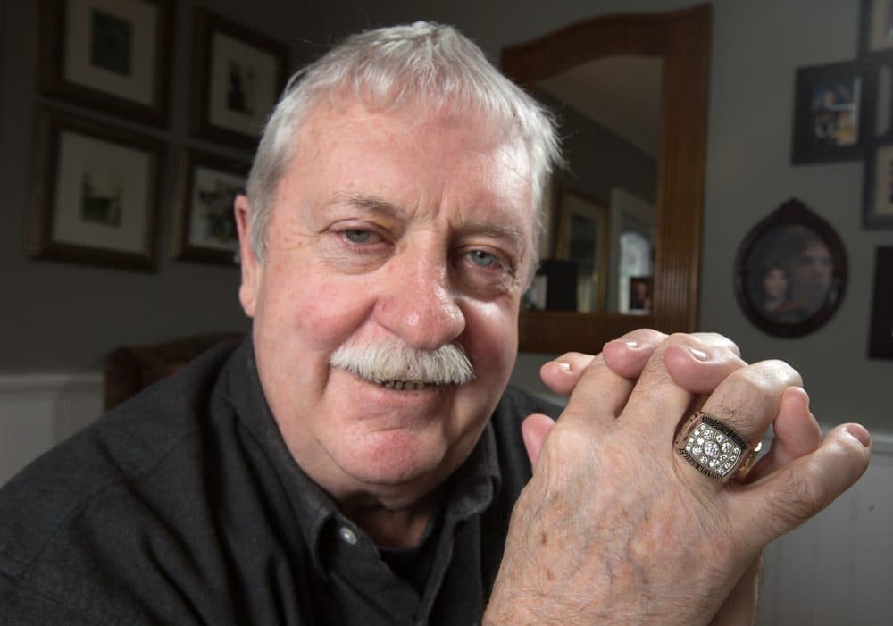 Chris Hayes now boasts a 1972 Stanley Cup Championship ring exactly the same as those of Bobby Orr, Phil Esposito, Johnny Bucyk, Wayne Cashman and all of his Bruins teammates from 1972. (Wayne Cuddington/Postmedia)