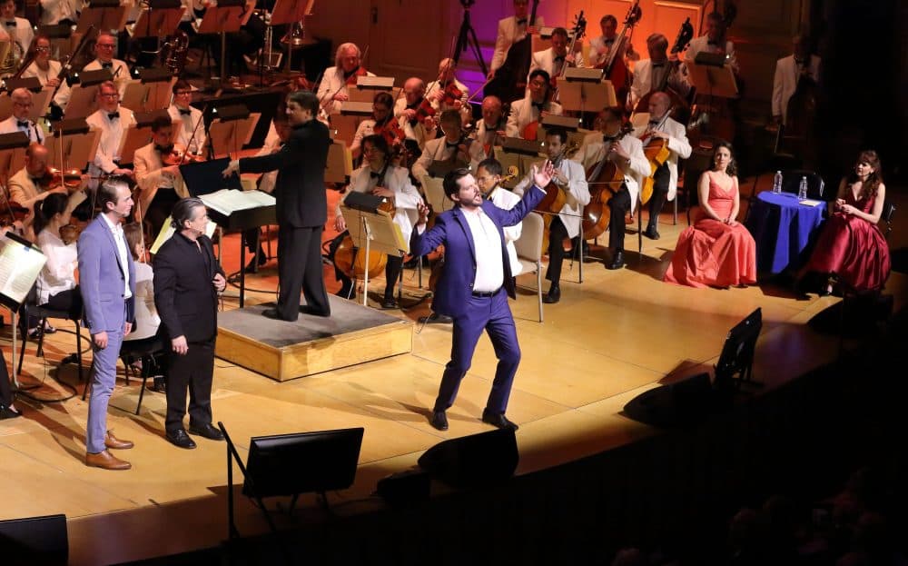 David McFerrin performs music from Leonard Bernstein's &quot;On the Town&quot; with the Boston Pops on May 1, 2018. (Courtesy Hilary Scott)