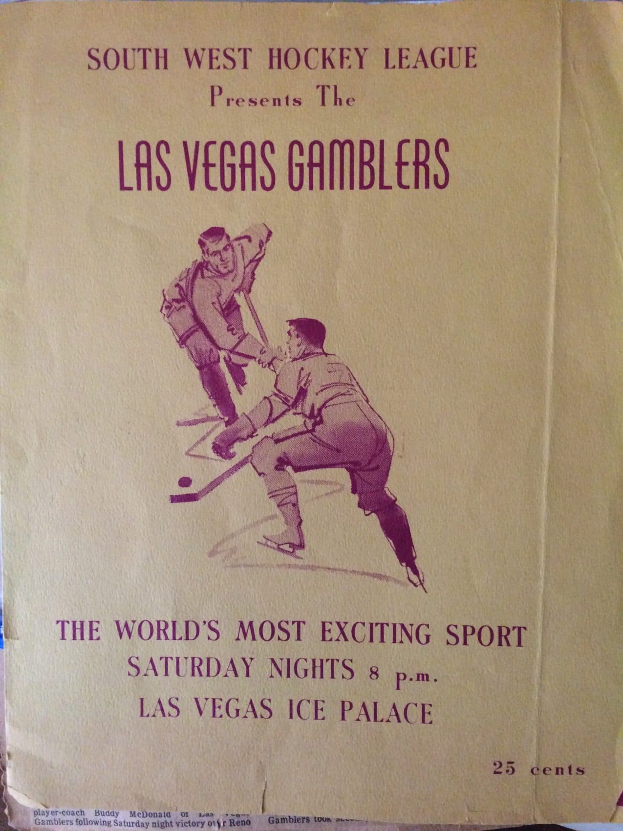 Long Before The Golden Knights, Vegas Had The Gamblers