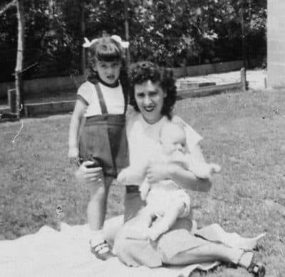 Marianne is pictured with her mother and her baby brother, Michael, in their back yard in the mid 1950s. (Courtesy of the author)