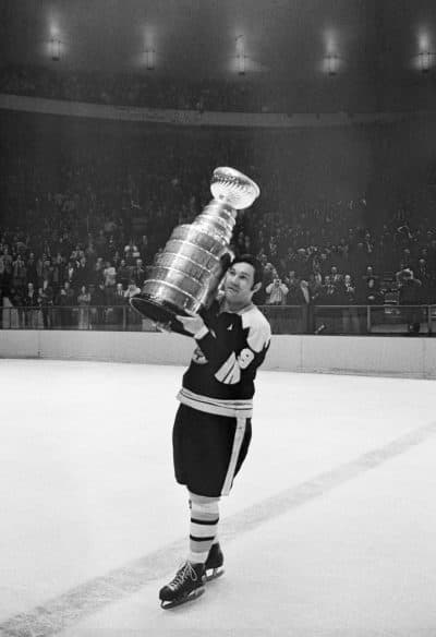 Johnny Bucyk with the Stanley Cup, May 11, 1972. (AP Photo)