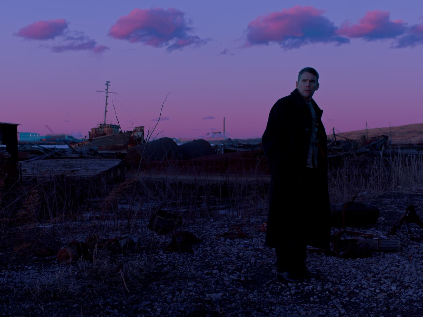 Ethan Hawke as Reverend Ernst Toller in &quot;First Reformed.&quot; (Courtesy A24)