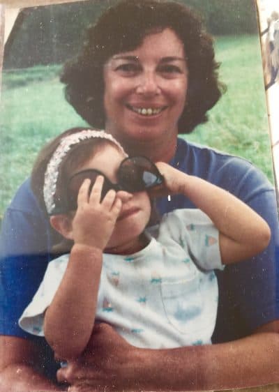 The author's mother, Nancy Levy Gunst, pictured with her granddaughter in 1989. (Courtesy)