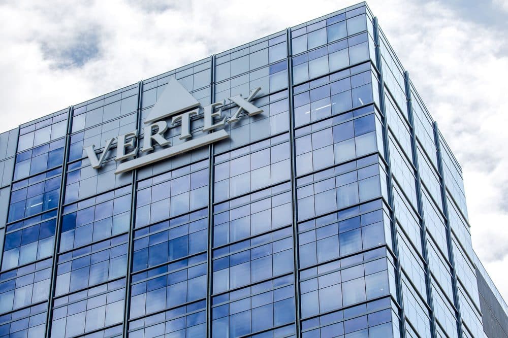The Vertex headquarters in the Seaport District of Boston (Jesse Costa/WBUR)
