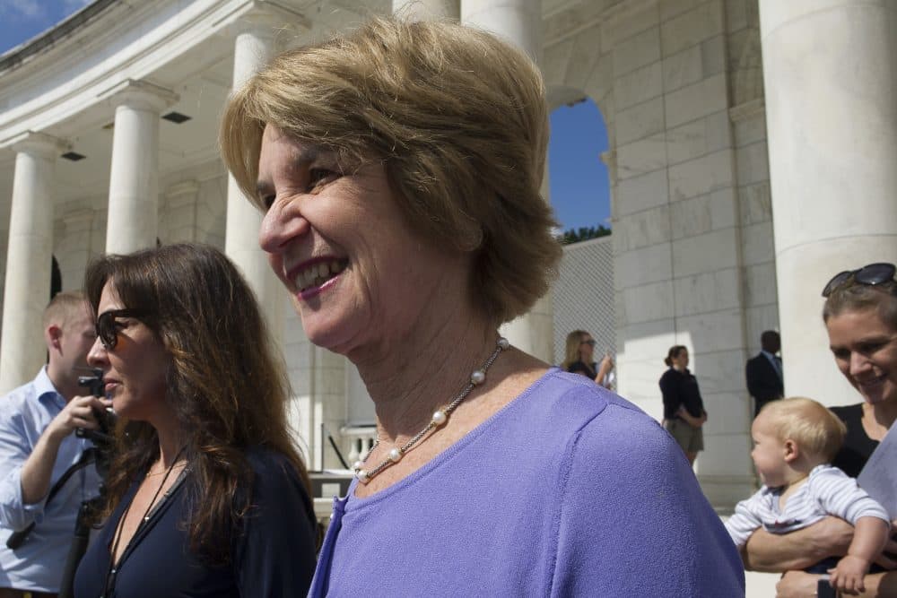 Kathleen Kennedy Townsend arrives for the &quot;Celebration of the Life of Robert F. Kennedy&quot; at Arlington National Cemetery in Arlington on Wednesday. (Cliff Owen/AP)