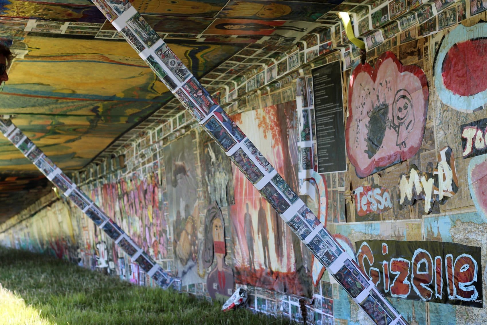 A look under the wing of Project Soar. (Amy Gorel/WBUR)