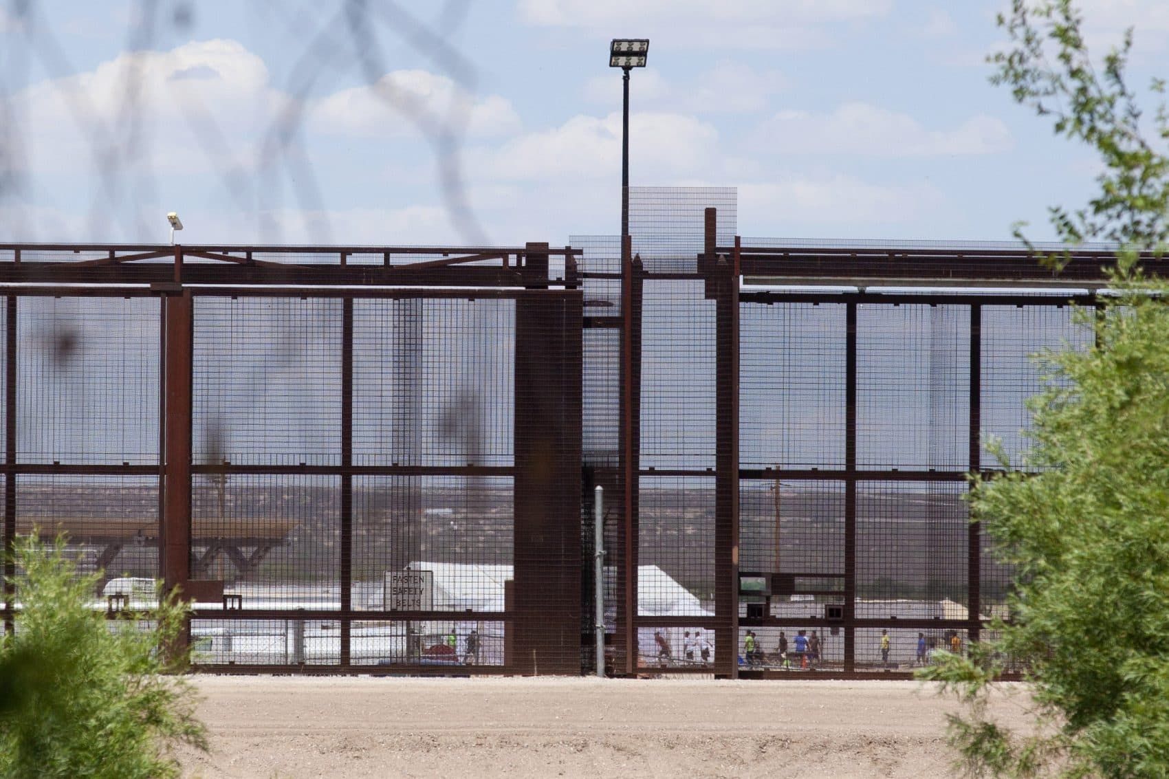 Tents to house unaccompanied migrant children are seen at the Tornillo-Marcelino Serna Port of Entry on June 18, 2018 in Tornillo, Texas. (Christ Chavez/Getty Images)