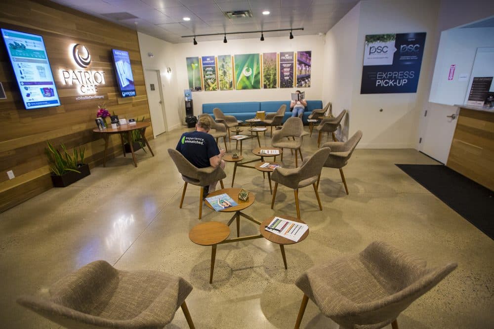Patriot Care's waiting room in Lowell (Jesse Costa/WBUR)