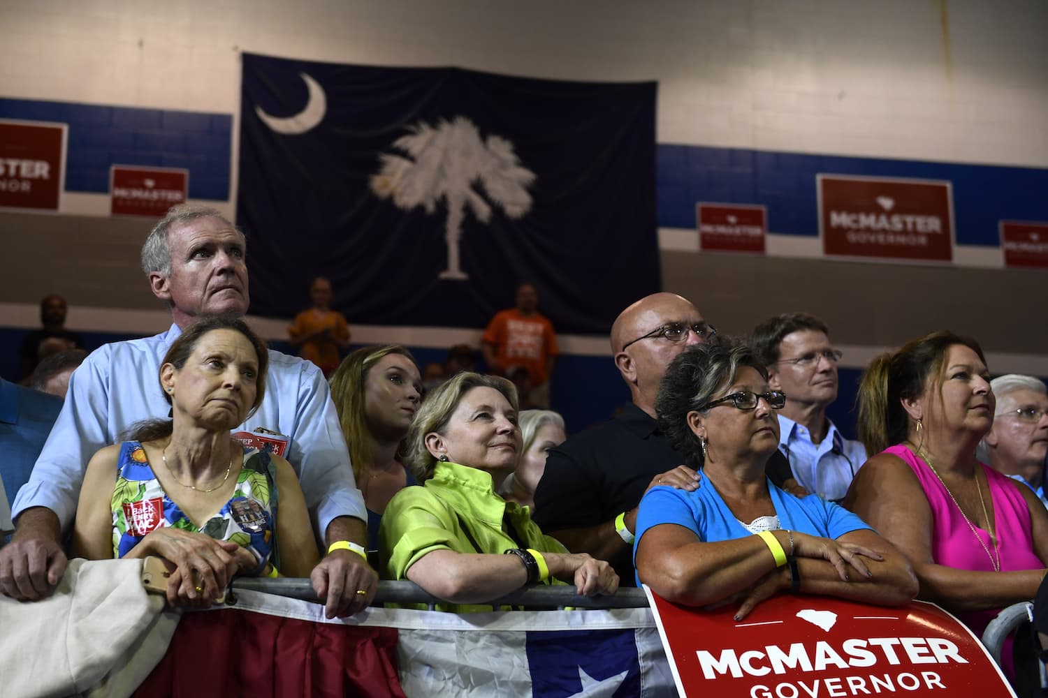 President Donald Trump speaks during a rally at Airport High School in West Columbia, S.C., Monday, June 25, 2018. Trump is campaigning for Republican Gov. Henry McMaster, returning the favor after McMaster provided Trump with an early endorsement in his presidential campaign. (Susan Walsh/AP)