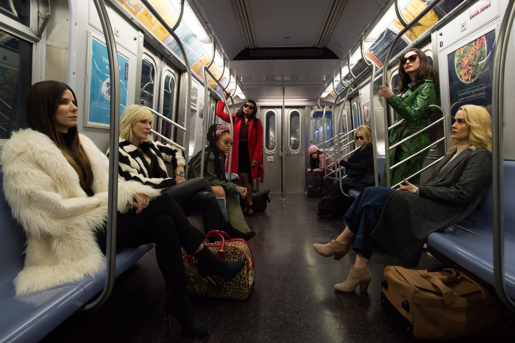 The cast of "Ocean's 8." (Courtesy Barry Wetcher/Warner Bros.)