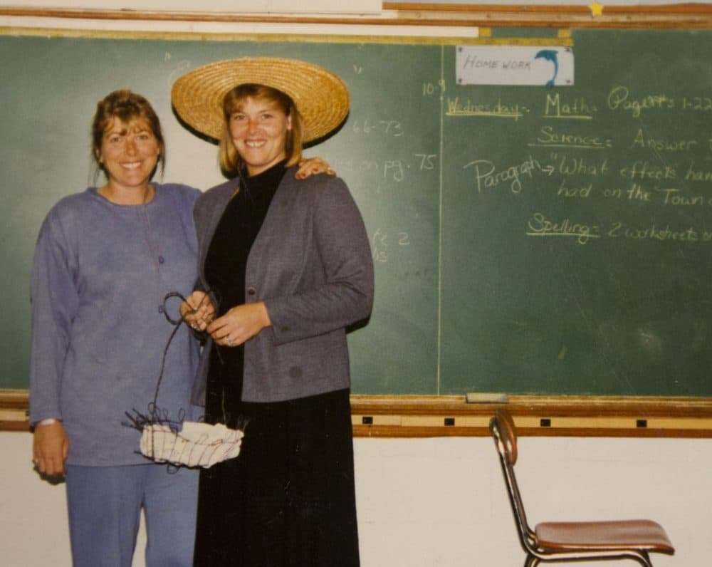 Teacher Deb McCarthy says her sister used to come to her classroom to help students act out the chapters of &quot;Sarah Plain and Tall.&quot; (Courtesy of Deb McCarthy)
