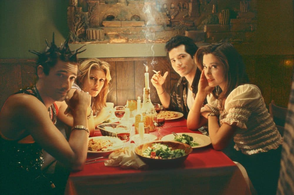 Adrien Brody, Jennifer Esposito, John Leguizamo and Mira Sorvino in &quot;Summer of Sam.&quot; (Courtesy Buena Vista Pictures)