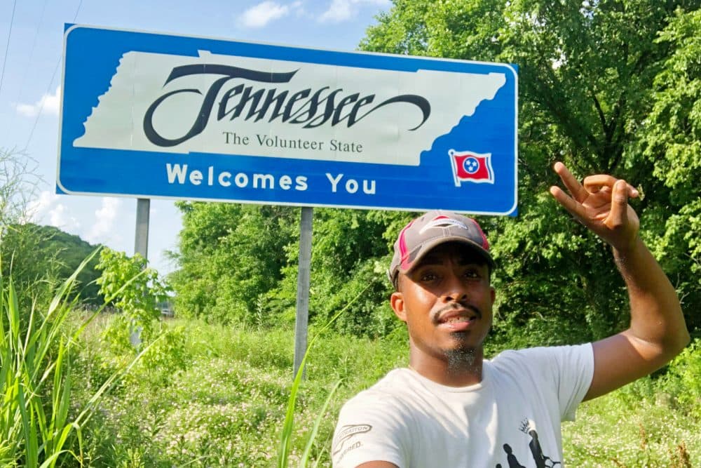Tennessee was the 26th state where Rodney Smith Jr. has mowed a lawn so far. (Courtesy 50 States 50 Lawns)