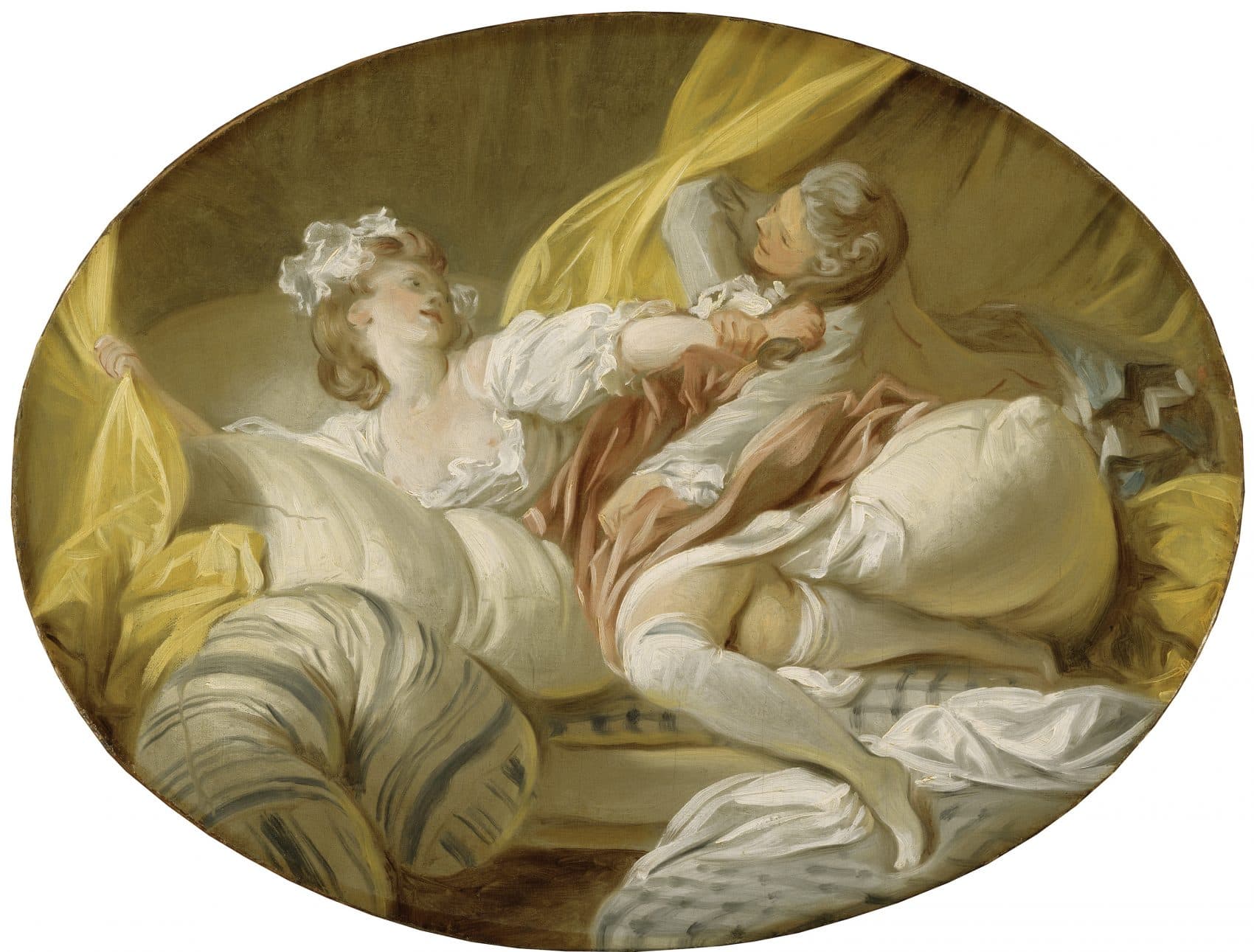 Jean‑Honoré Fragonard's "The Useless Resistance," painted around 1770. (Courtesy Museum of Fine Arts, Boston)