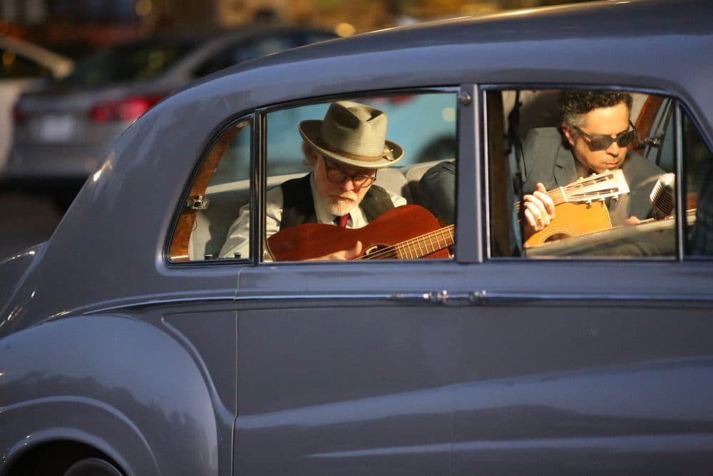 Mike Coykendall and M. Ward in &quot;The King.&quot; (Courtesy Oscilloscope Laboratories)