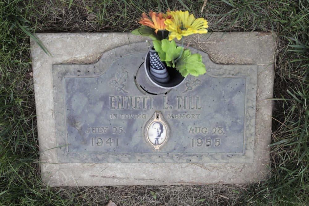 The grave site of lynching victim Emmett Till is seen Friday, July 10, 2009, at the Burr Oak Cemetery in Alsip, Ill. (M. Spencer Green/AP)