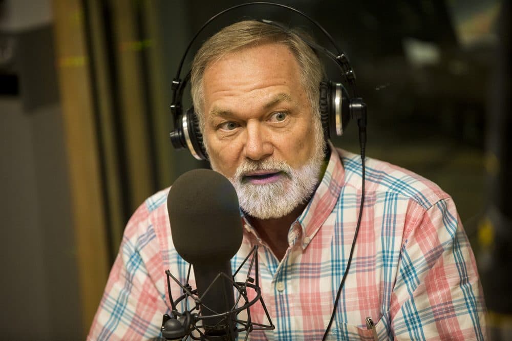 Massachusetts gubernatorial candidate Scott Lively in the WBUR studios. (Jesse Costa/WBUR)