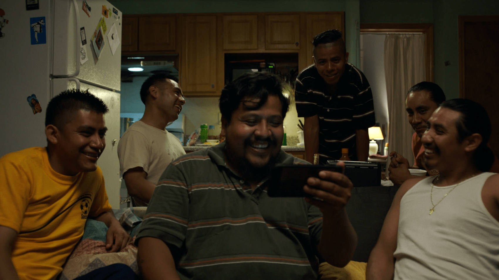 Gilberto Arenas, Genoel Ramírez, Fernando Cardona and Ricardo Gonzalez in "En El Séptimo Día." (Courtesy Cinema Guild)