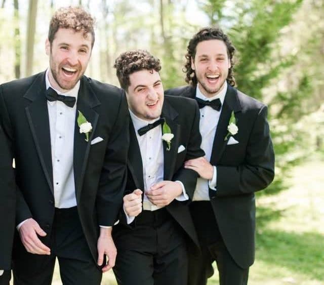 Ian, myself and Morgan horsing around at a friend's wedding. (Courtesy)