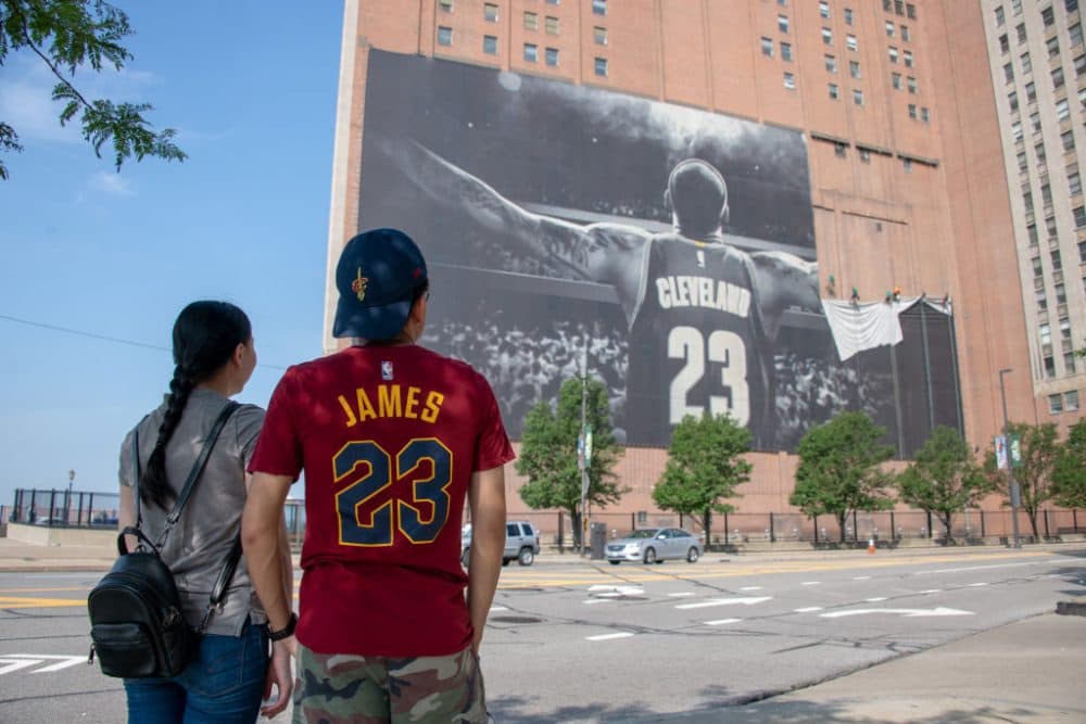 LeBron James, an Akron, Ohio native, played 11 seasons with the Cleveland Cavaliers. (Jason Miller/Getty Images)