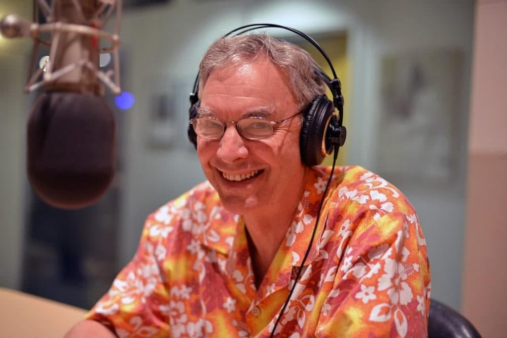 Bill Littlefield retires this week after 25 years as the host of Only A Game. (Alex Kingsbury/WBUR)