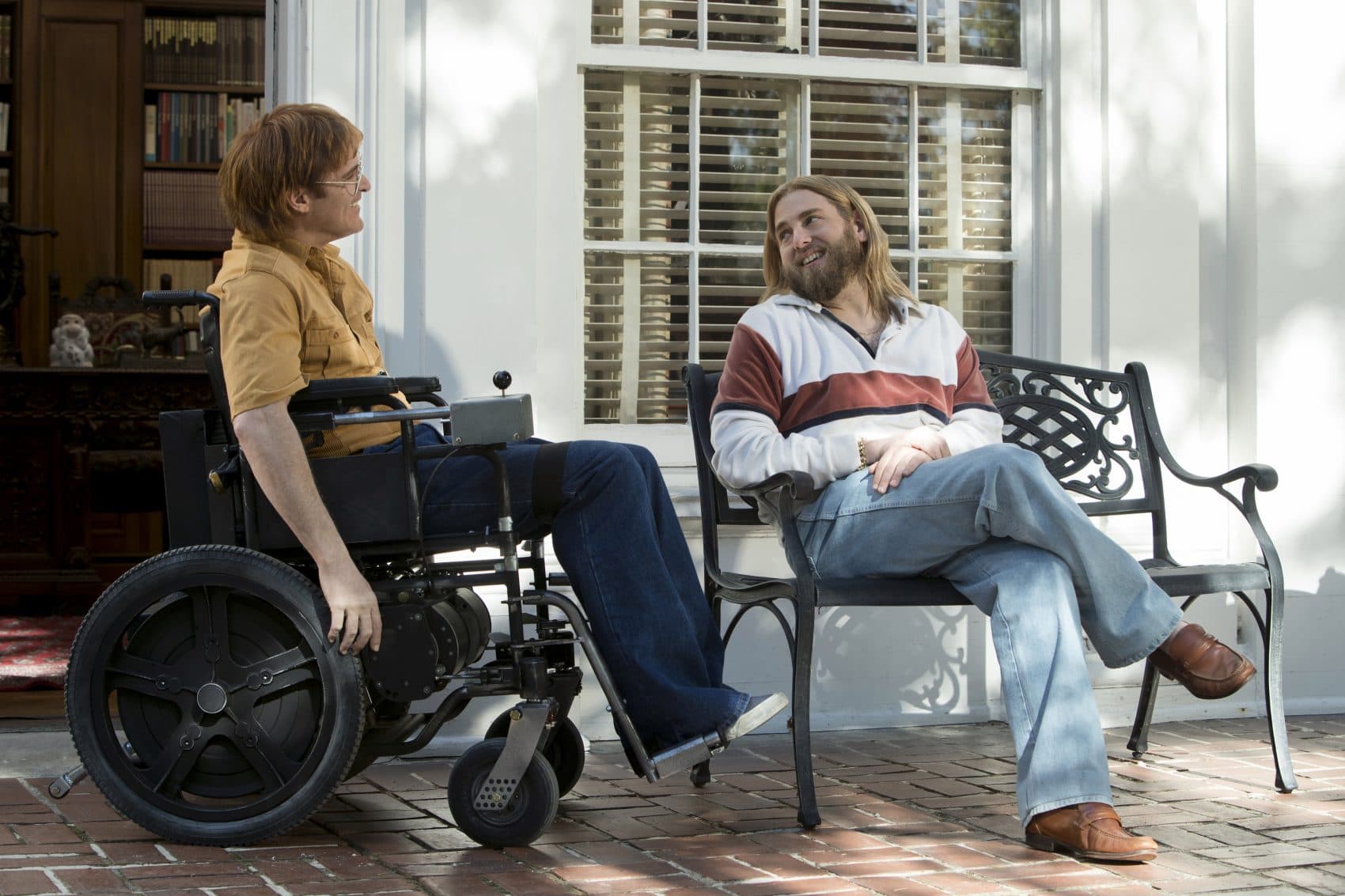 Joaquin Phoenix as John Callahan and Jonah Hill as Donnie star in &quot;Don't Worry, He Won't Get Far on Foot.&quot; (Courtesy Scott Patrick Green/Amazon Studios)