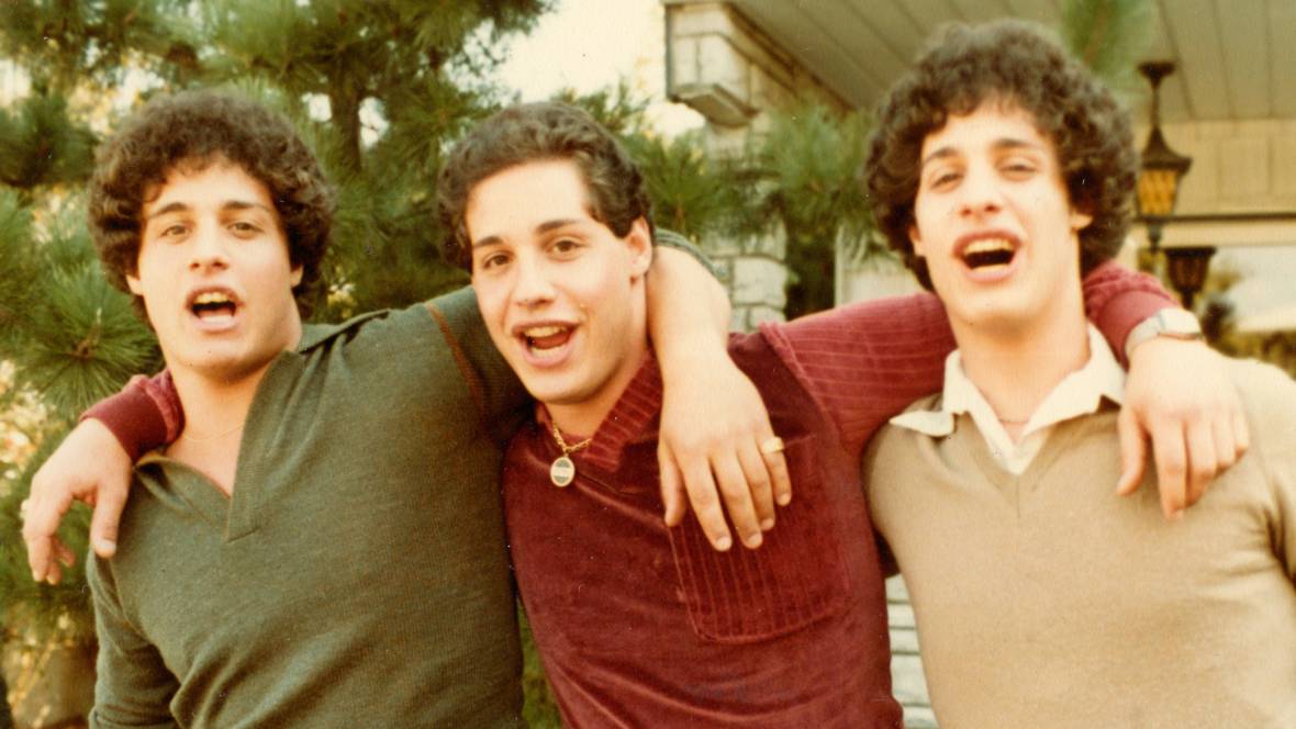 The triplets Edward Galland, David Kellman and Robert Shafran are now the subject of &quot;Three Identical Strangers.&quot; (Courtesy NEON)