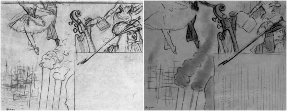 Edgar Degas' two studies for &quot;an artistic soiree.&quot; (Courtesy Isabella Stewart Gardner Museum)