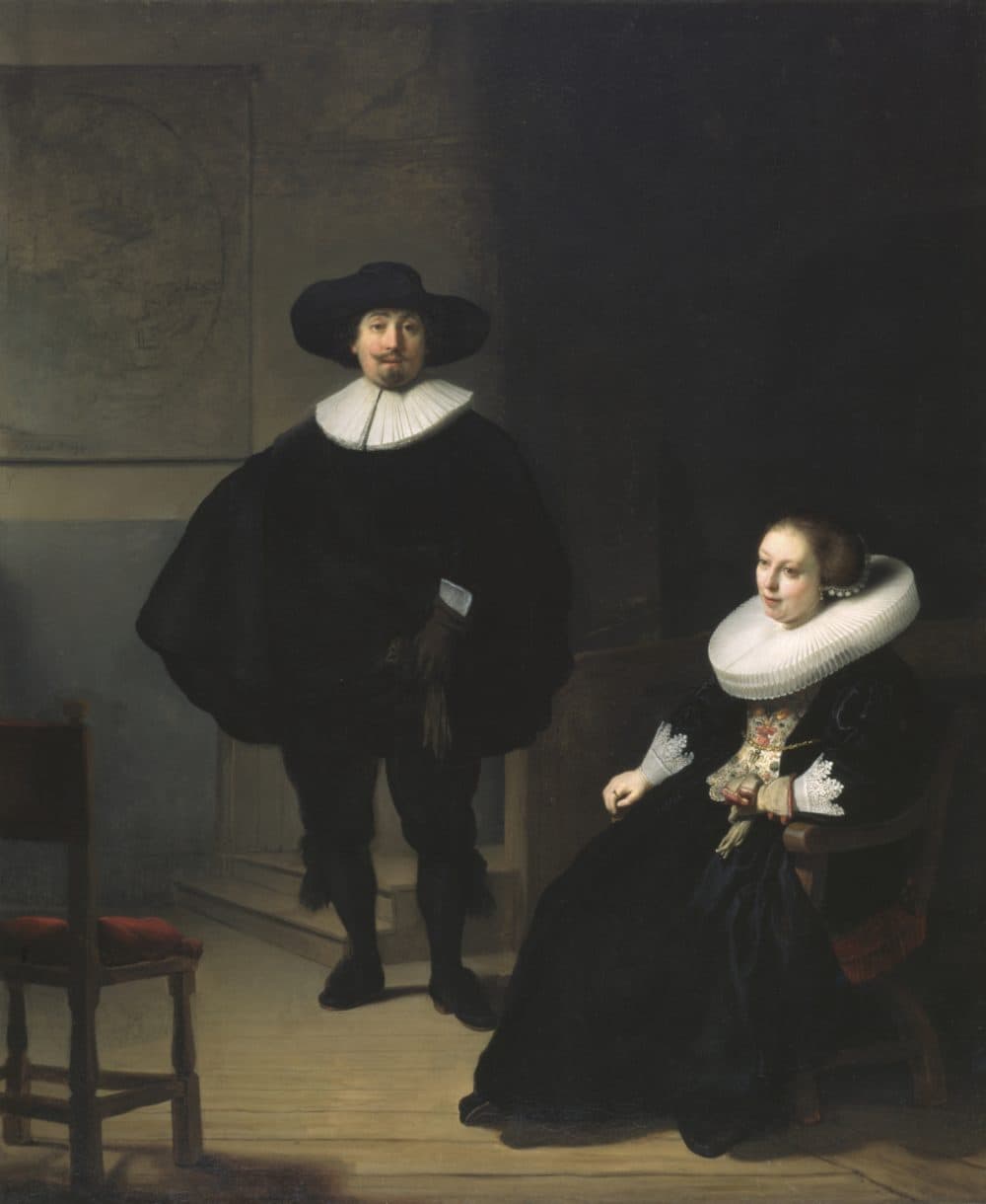 Rembrandt van Rijn's &quot;A Lady And Gentleman In Black.&quot; (Courtesy Isabella Stewart Gardner Museum)