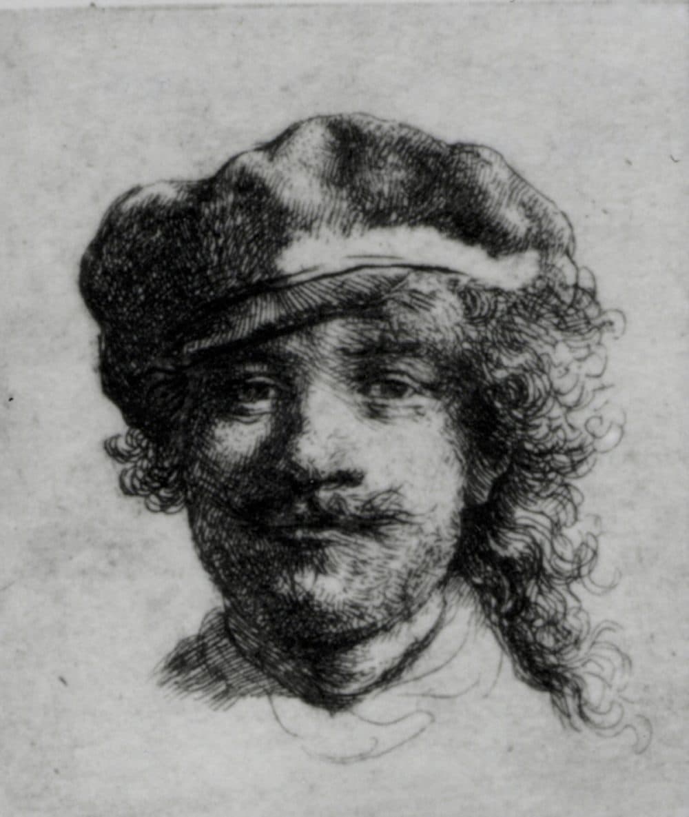 Rembrandt van Rijn's self-portrait titled &quot;Portrait Of The Artist As A Young Man.&quot; (Courtesy Isabella Stewart Gardner Museum)